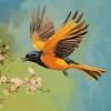 Colorful Baltimore Oriole Diamond Painting