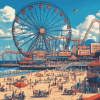 Colorful Coney Island Diamond Painting