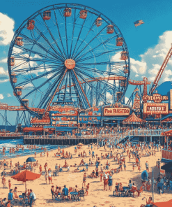 Colorful Coney Island Diamond Painting