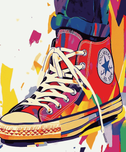 Colorful Converse Pop Art Diamond Painting