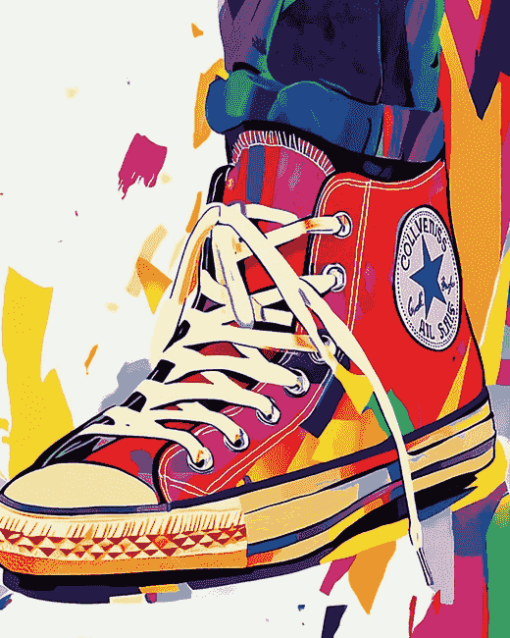 Colorful Converse Pop Art Diamond Painting