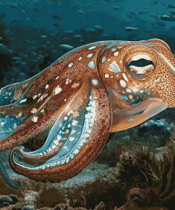 Colorful Cuttlefish Diamond Painting