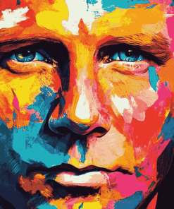 Colorful Daniel Craig Celebrity Diamond Painting