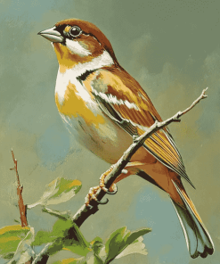 Colorful Dickcissel Bird Diamond Painting