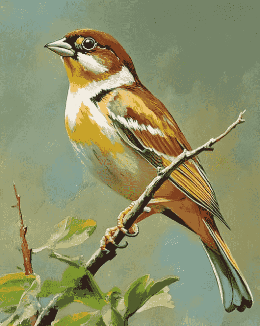 Colorful Dickcissel Bird Diamond Painting