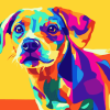 Colorful Dog Pop Art Diamond Painting