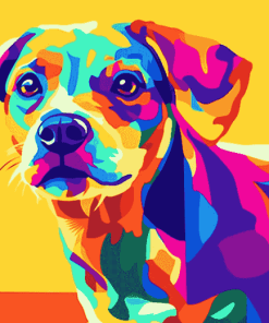 Colorful Dog Pop Art Diamond Painting