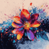 Colorful Flower Blossom Diamond Painting