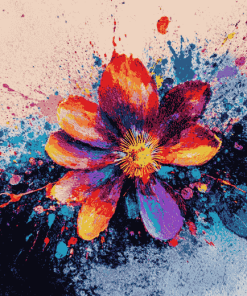 Colorful Flower Blossom Diamond Painting