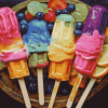 Colorful Food Ice Cream Diamond Painting