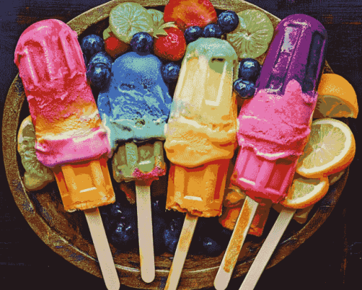 Colorful Food Ice Cream Diamond Painting