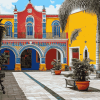 Colorful Hacienda Homes Diamond Painting