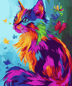 Colorful Kitty Fun Diamond Painting