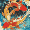 Colorful Koi Carp Diamond Painting