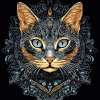 Colorful Mandala Cat Diamond Painting