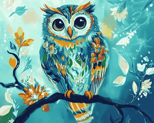 Colorful Owl Starla Michelle Diamond Painting