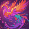 Colorful Phoenix Fantasy Diamond Painting