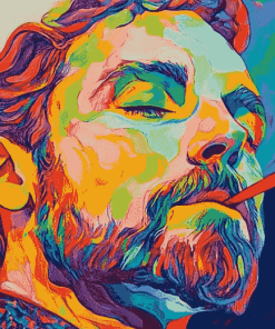 Colorful Pop Art Man Diamond Painting