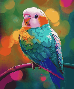 Colorful Quaker Parrot Diamond Painting