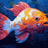 Colorful Red Devil Fish Diamond Painting