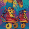 Colorful Roller Skating Shoes Diamond Painting