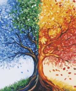 Colorful Seasons Tree Diamond Painting