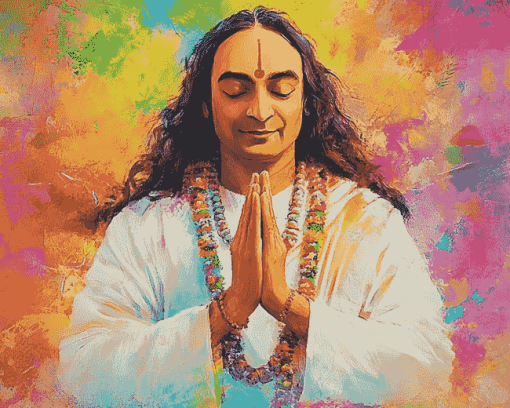 Colorful Spiritual Films Yogananda Diamond Painting