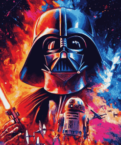 Colorful Star Wars Movie Diamond Painting