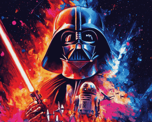 Colorful Star Wars Movie Diamond Painting