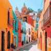 Colorful Streets of Guanajuato Mexico Diamond Painting