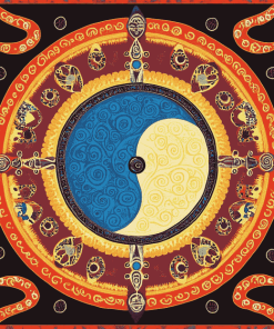 Colorful Yin Yang Mandala Diamond Painting