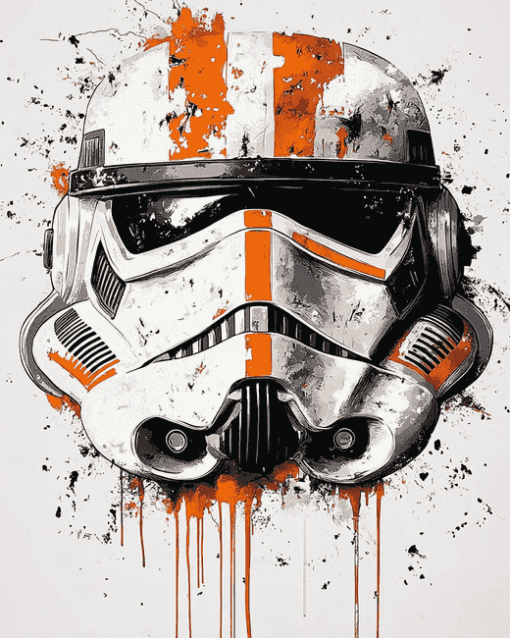 Commander Cody Splatter Star Wars Diamond Painting