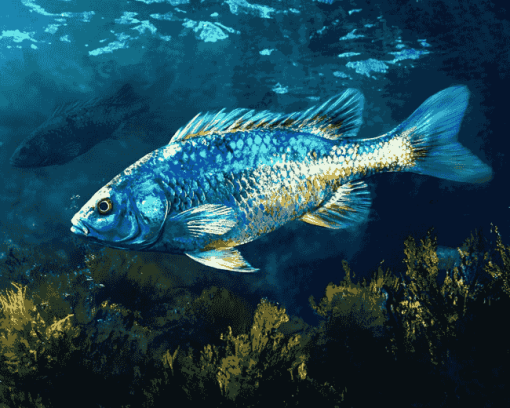 Common Dentex Fish Diamond Painting