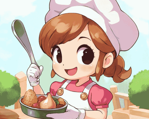 Cooking Mama Anime Diamond Painting