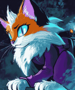 Cool Nicole Holo Lynx Diamond Painting