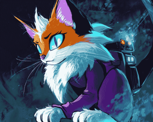 Cool Nicole Holo Lynx Diamond Painting