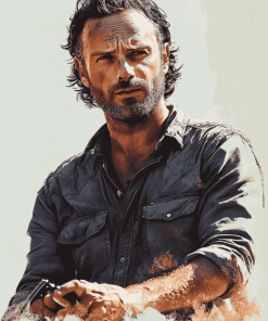 Cool Rick Grimes Celebrity Diamond Painting