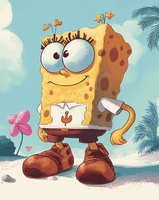 Cool Spongebob Cartoon Diamond Painting