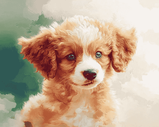 Corgi Poodle Puppy Diamond Painting