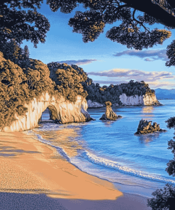 Coromandel Cathedral Cove Seascapes Diamond Painting