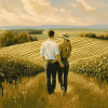 Countryside Romance in Farm Fields Diamond Painting