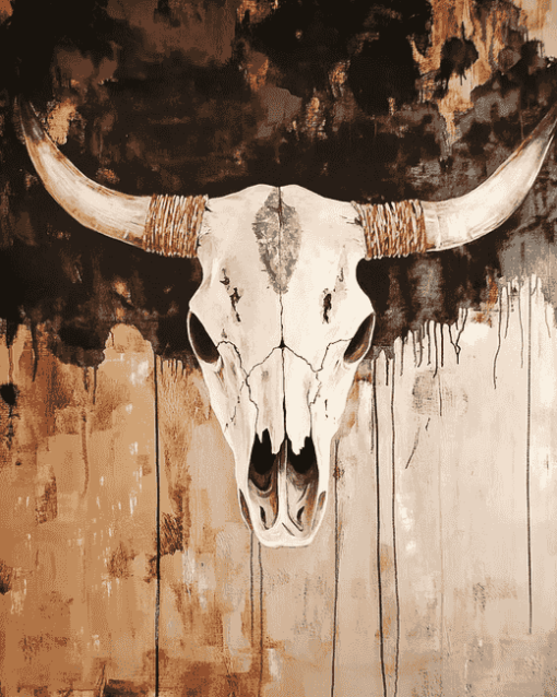 Cow Skull Diamond Painting