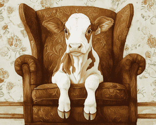 Cows Sofa Diamond Painting