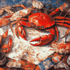 Crab Feast Sea Life Diamond Painting