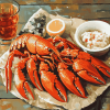 Crayfish with Delicious Sauce Diamond Painting