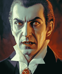 Creepy Dracula Movies Diamond Painting