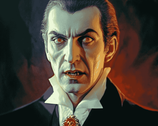 Creepy Dracula Movies Diamond Painting