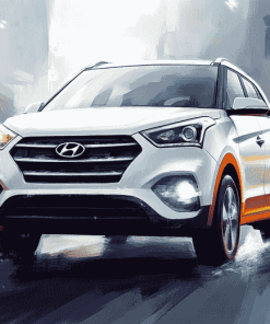 Creta Hyundai Car Diamond Painting