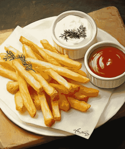 Crispy French Fries Meal Diamond Painting