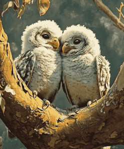 Cuddly Owls Diamond Painting